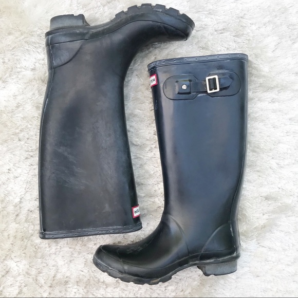 Hunter Shoes - HUNTER Matte Black Tall Boots
